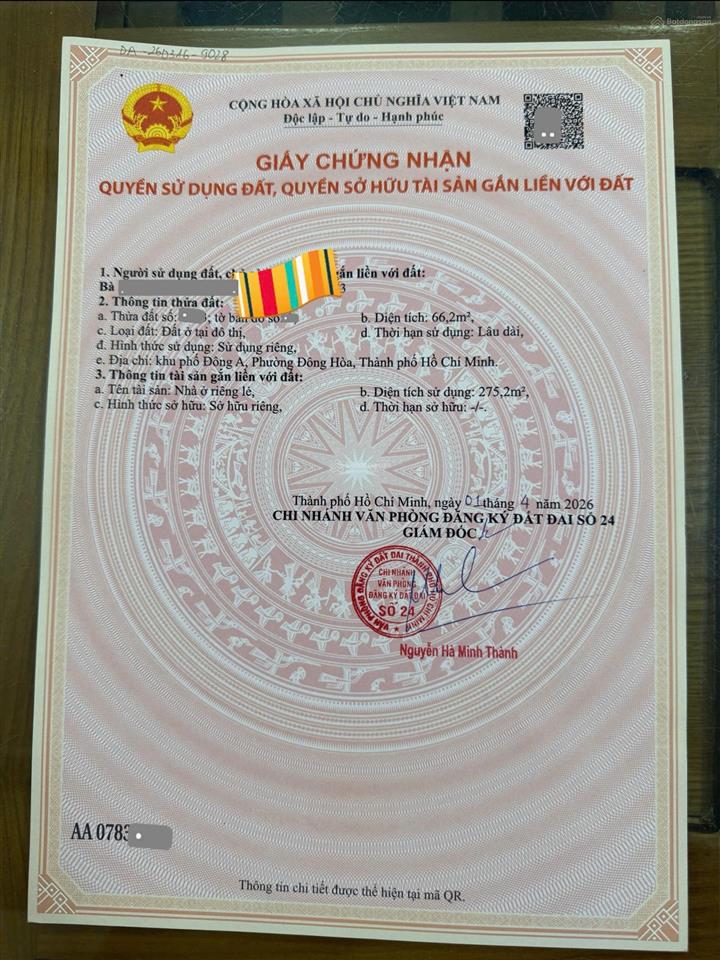 Bán nhà mới 1t3l 513.5m hoàn công, đường n3 kdc đông hòa c gần trường cấp 1, full nội thất