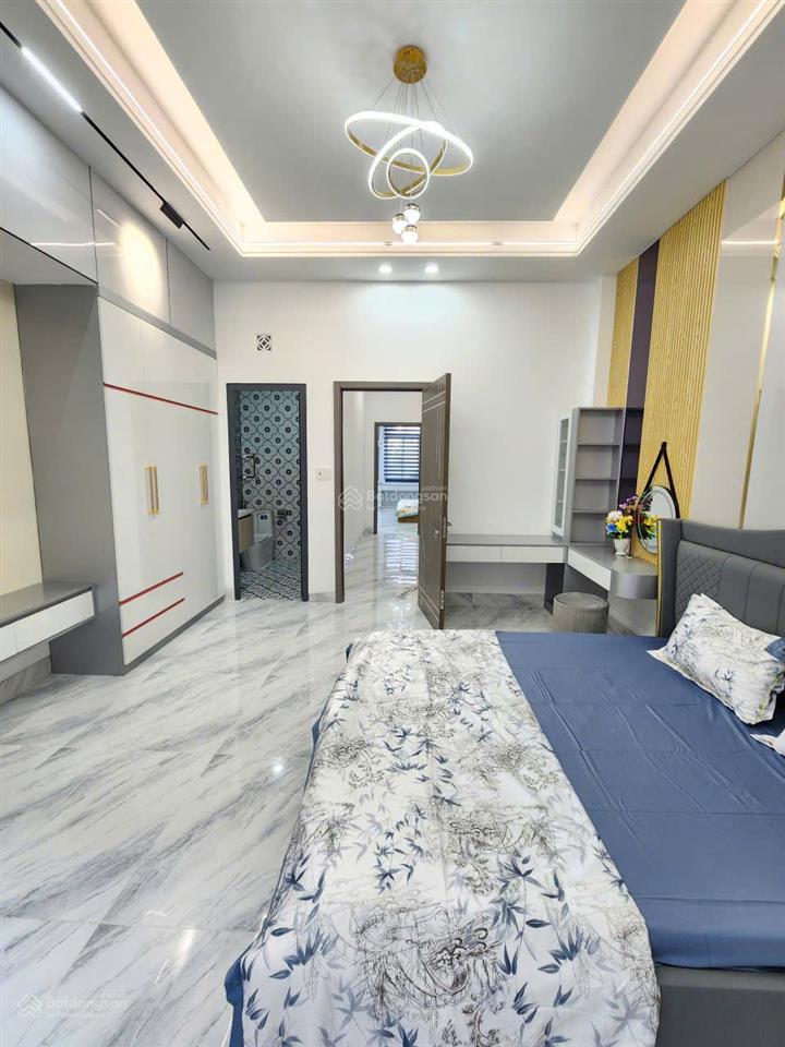 Bán nhà mới 1t2l 4.5x15m hoàn công, đường d1 kdc an phú 1 p. an phú, full nội thất