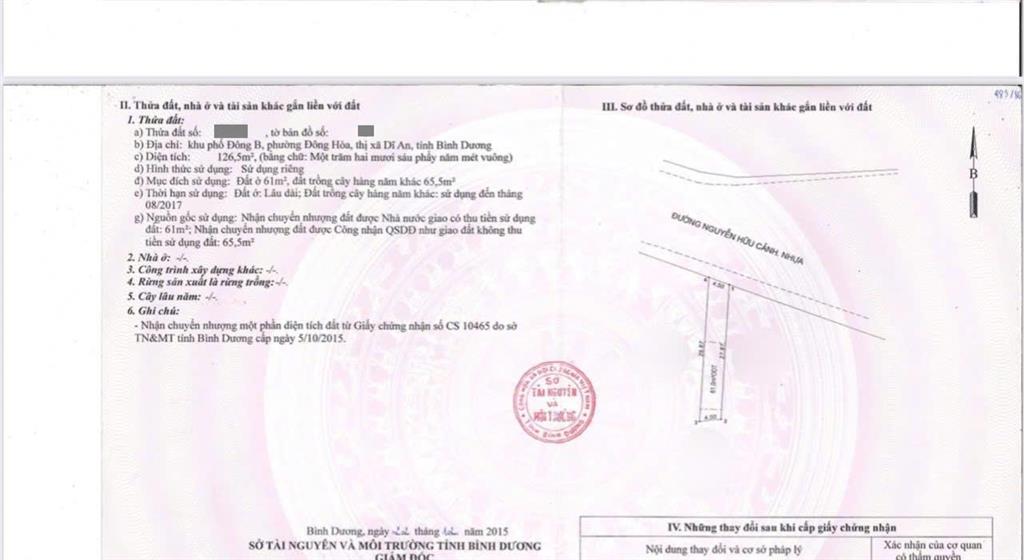 Bán nhà 1t1l 4.5x30m, mặt tiền nguyễn hữu cảnh kế trường cấp 1,2 (sầm uất)