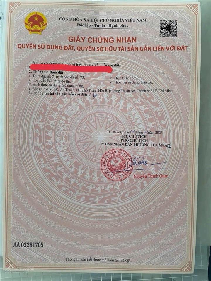 Bán lô góc 160m2, mặt tiền thủ khoa huân gần ngã tư hòa lân (sầm uất, thổ cư 100%)