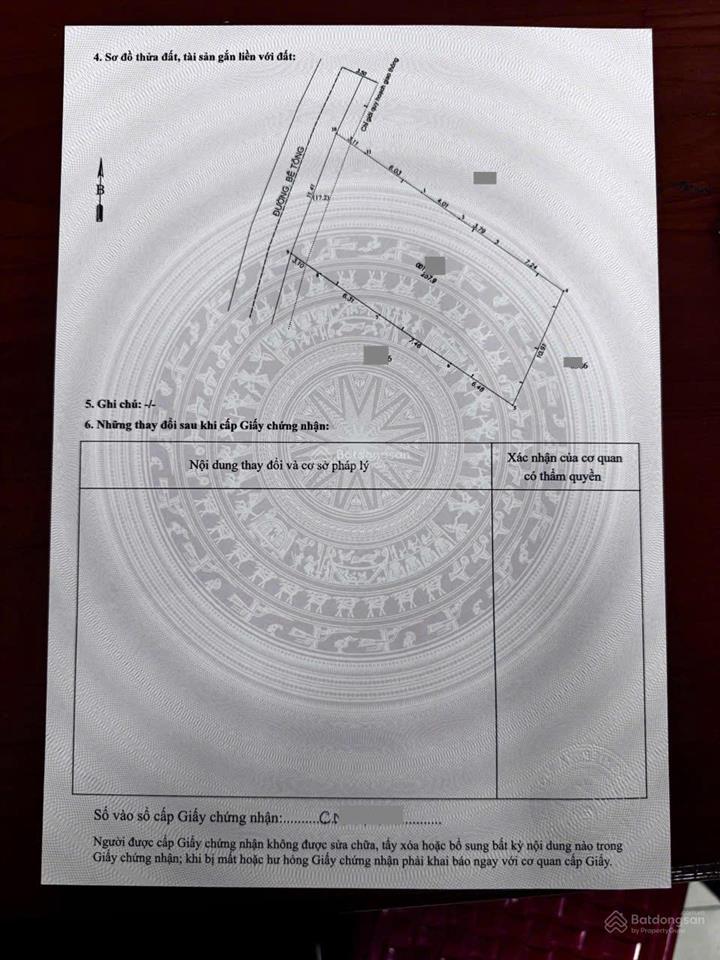 Bán dãy trọ 11.4x22.6m, hẻm đông minh gần chợ dĩ an 1, đang thu 11tr/th (thổ cư 100%)