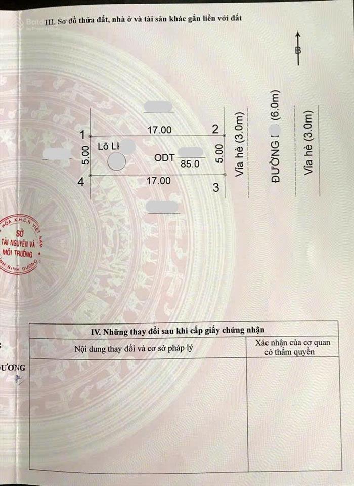 Bán đất 5x17m, đường d4 kdc the suncity (giá rẻ, không vướng cống hoặc tủ điện)