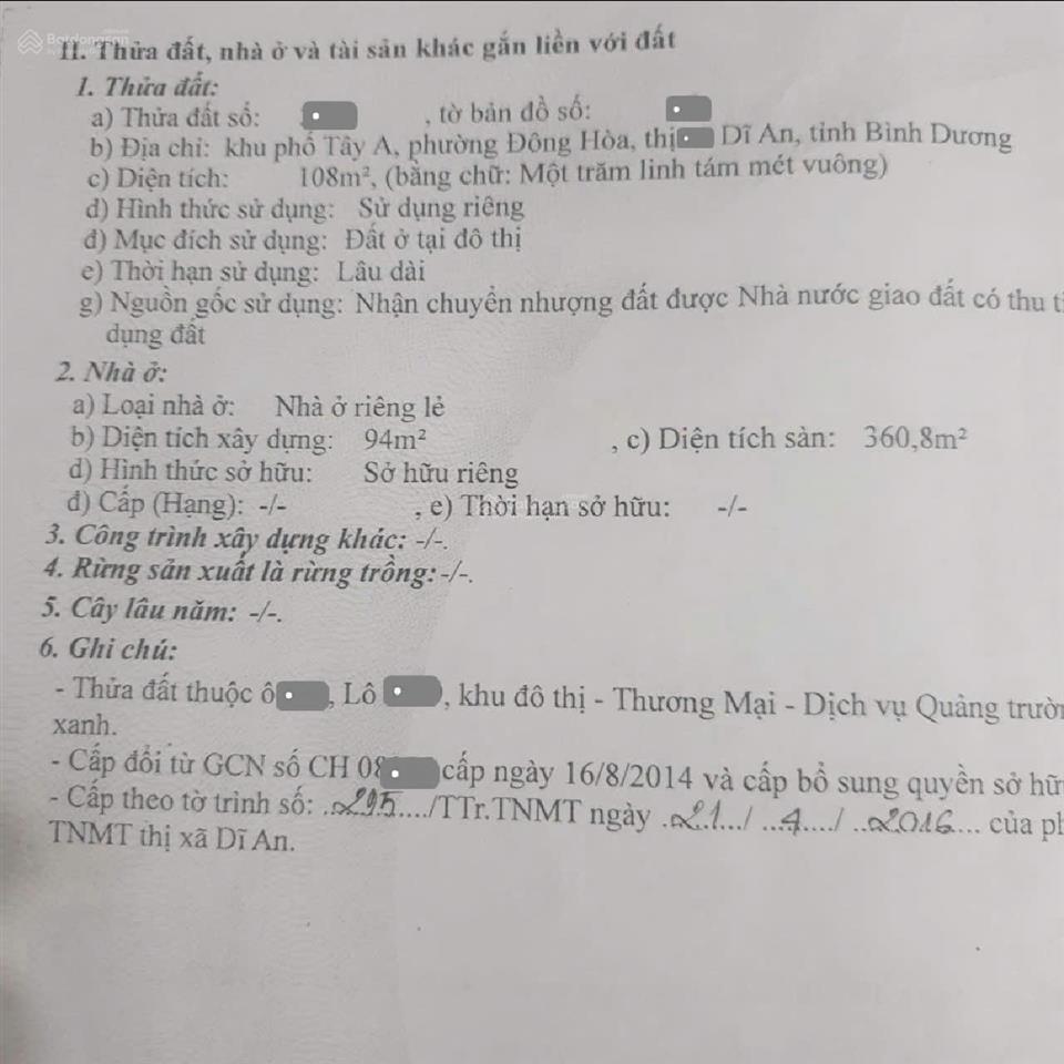 Bán nhà 1t3l 4.5x24m, mặt tiền đường gs1 gần go dĩ an (sầm uất, hoàn công)