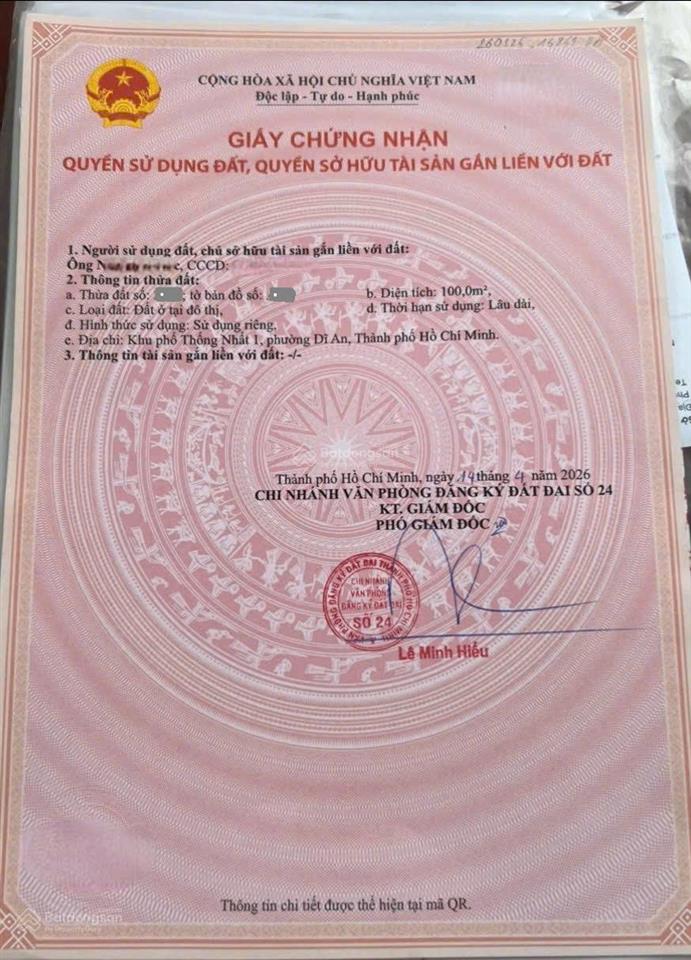 Bán đất 5x20m, đường số 19 kdc sóng thần kế chợ xóm nghèo (sầm uất)