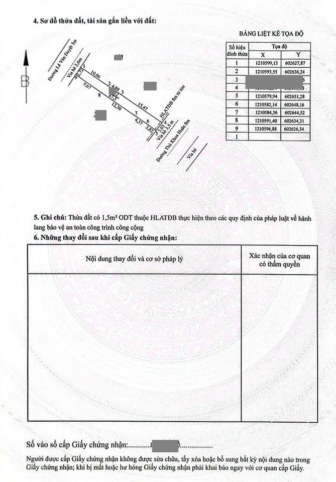 Bán nhà cấp 4 (3,03x29m) mặt tiền thủ khoa huân đối diện chợ búng (sầm uất, thổ cư 100%)