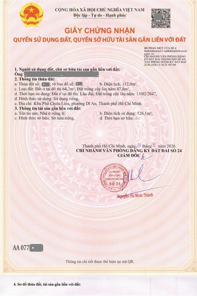 Bán nhà mới 1t2l 4.6x27m, mặt tiền đt 743a gần kcn sóng thần 2 (sầm uất, hoàn công)