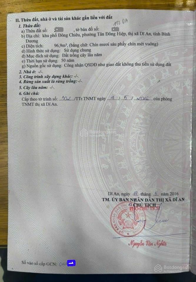 Bán đất 5x19m, mặt tiền lê hồng phong (sầm uất, thổ cư 100%, không vướng)