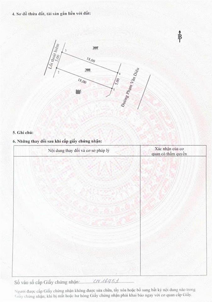 Bán đất 5x18m, mặt tiền phạm văn diêu (sầm uất, thổ cư 100%, quá rẻ)