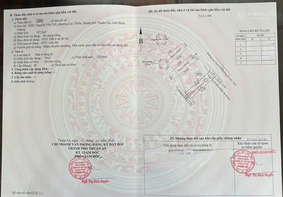 Bán nhà 1t2l 5x21.5m, mặt tiền lái thiêu 45 (hoàn công, kinh doanh tốt)