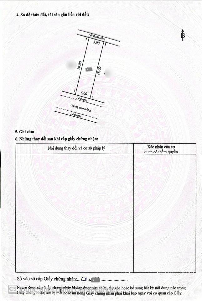 Bán đất 5x18m, đường số 3 kdc tân hạnh (giá rẻ, trục chính, không vướng)