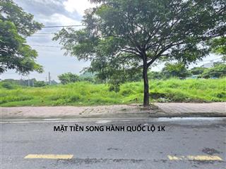 Bán đất 4x25m, mặt tiền song hành quốc lộ 1k (kinh doanh, không vướng, rẻ)