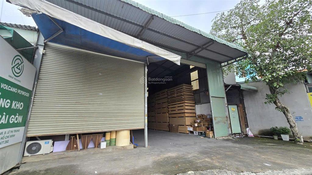 Bán kho xưởng 14x52.4m, mặt tiền lê thị trung (sầm uất, thu 40tr/th, giá rẻ)
