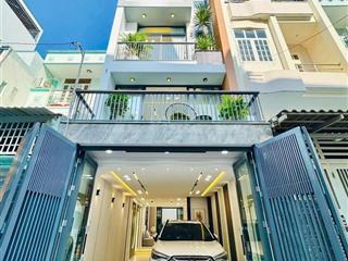 Nhà mới full nội thất 4x16m trệt lửng 3 lầu có 4pn 6wc hẻm xe hơi quang trung p8 gò vấp