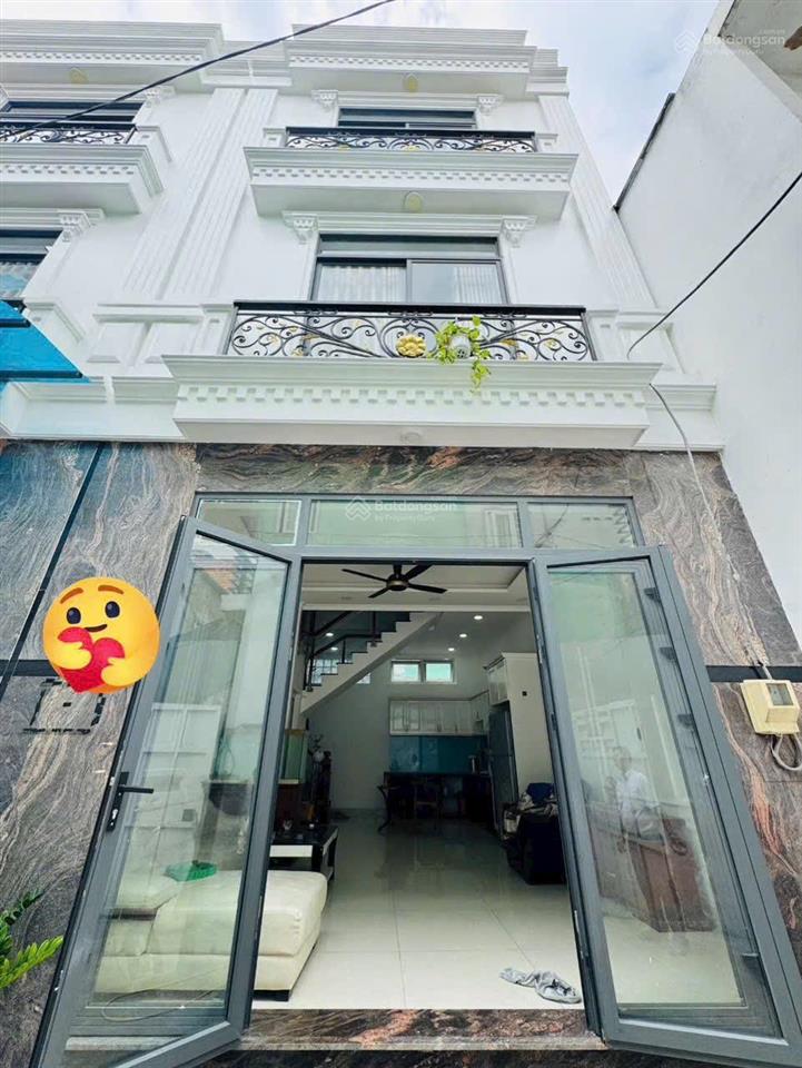 Trệt 2 lầu sân thượng 5x9m có 4pn 3wc hẻm xe hơi lê văn thọ gần cv làng hoa