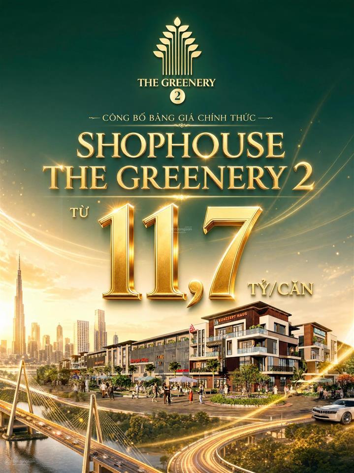 Bán shophouse 120m2, giá 11.7 tỷ đại lộ danh vọng nguyễn trãi vsip  wall street của hải phòng