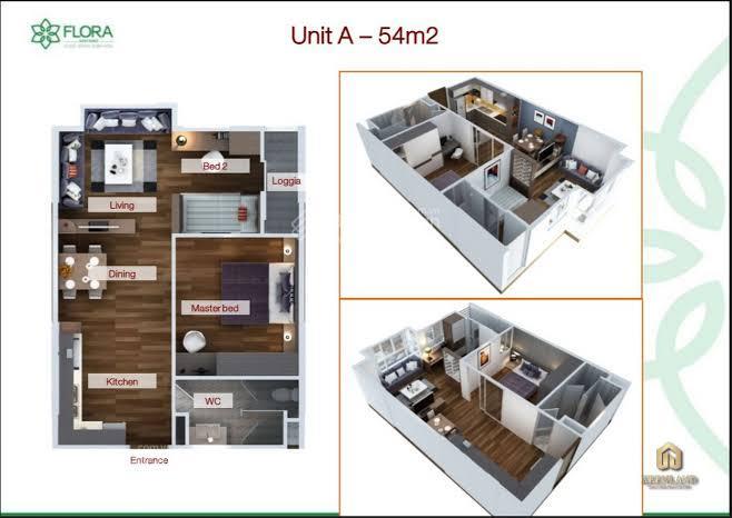 Bán gấp căn hộ flora anh đào 1pn  giá 2.85 tỷ.  0932 784 *** nam