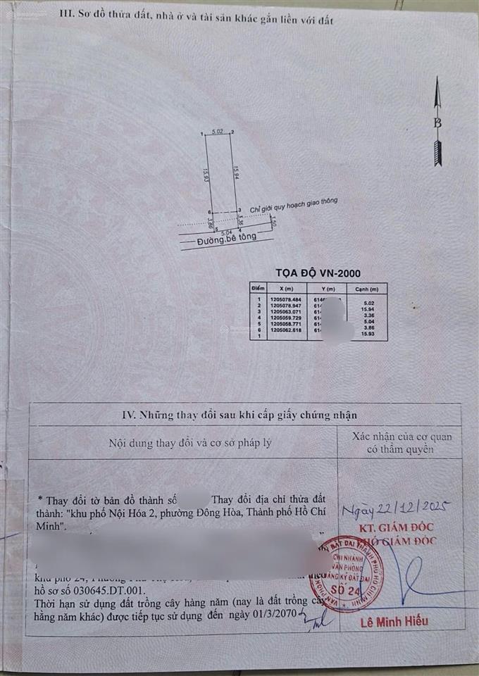 Đất gần làng đại học quốc gia, phường bình an, tp dĩ an