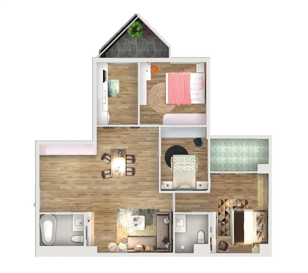 Bán gấp cc 3 pn  2wc, 107m2 giá cực chất tại tecco garden, tứ hiệp, thanh trì, hà nội