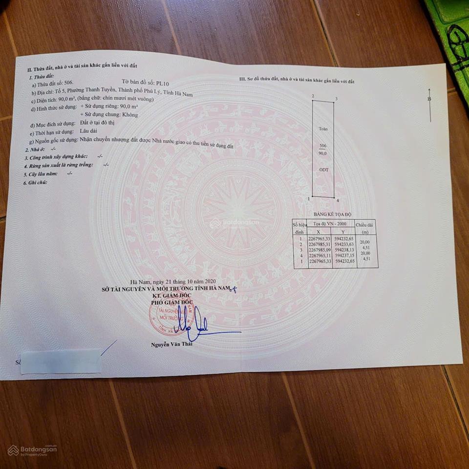 Sổ đỏ chính chủ bán đất tổ 5, phường thanh tuyền 90m2, giá 2,2 tỷ.  0843 646 *** a toàn cc