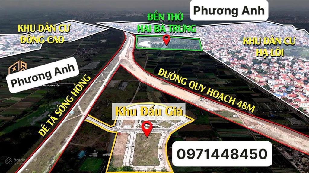 Đấu giá tráng việtgần cầu thượng cát  đang quy hoạch chợ hoa và chợ rau ngay sát cạnh.