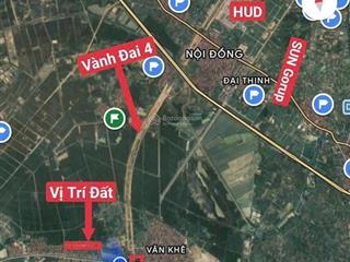 Đấu giá hoàng xá 3 mặt tiền, ngay sát vành đai 4. bán cắt lỗ thu hồi cọc. thuộc mê linh, hà nội