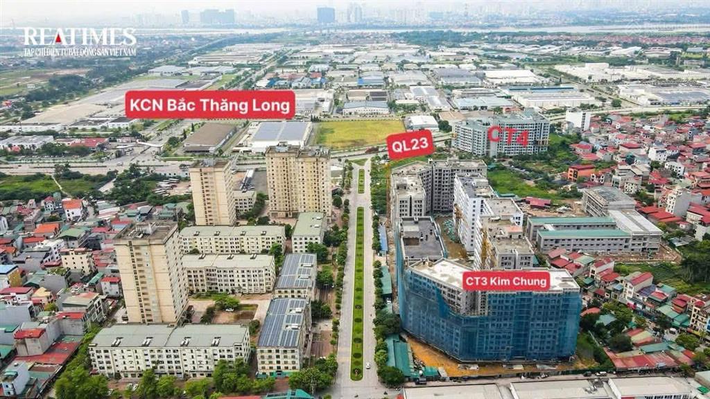 Căn thương mại chung cư ct3 kim chung, đối diện khu công nghiệp bắc thăng long. kí trực tiếp cđt