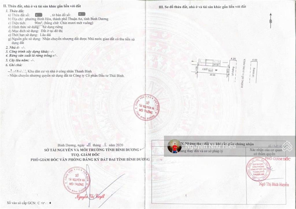 Bán 4 lô đất kdc thanh bình p.bình hòa tp.thuận an