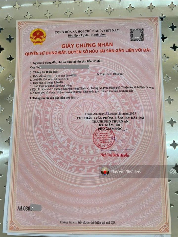 Giảm 500tr bán nhà góc 2 mặt tiền ngang 6m, kdc gần đường lê thị trung p. an phú tp. thuận an