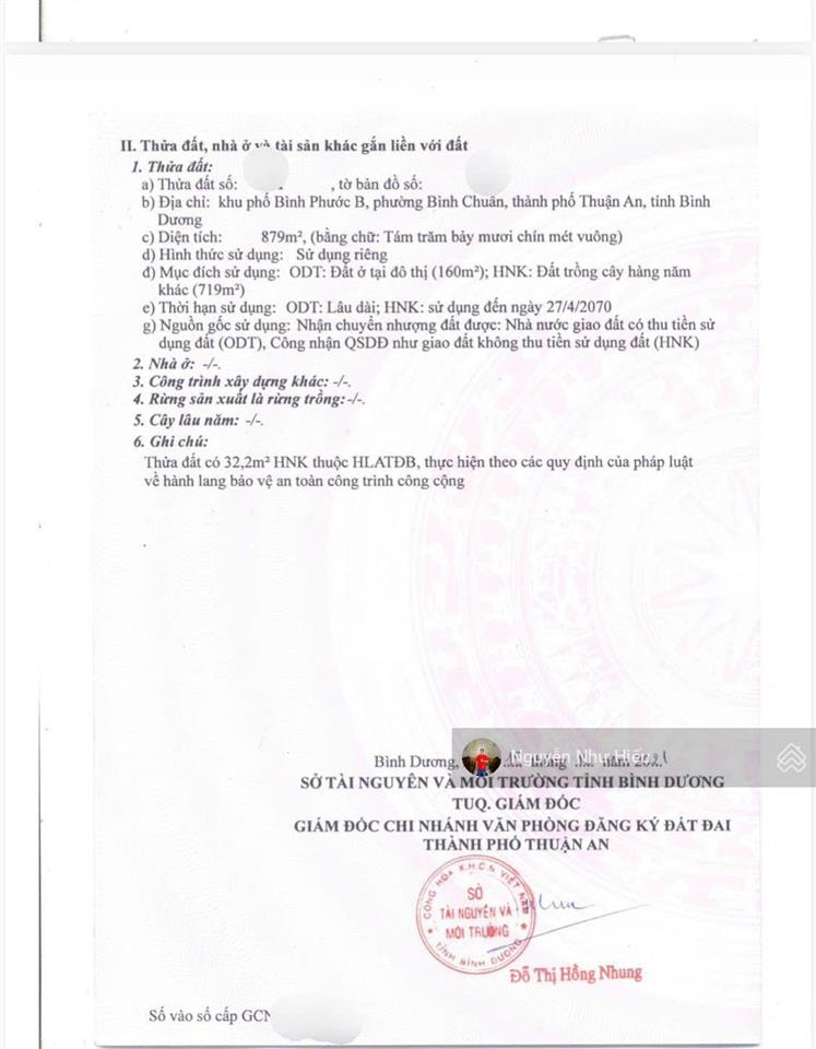 Bán đất ngang 11x83m và tặng nhà xưởng mt đường từ văn phước, p.an phú, thuận an