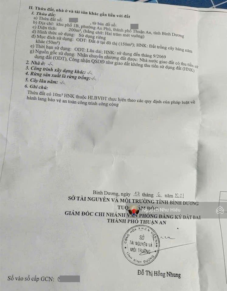 Bán nhà ngang 10m gần chợ phú an, cách đường liên huyện 200m p. an phú tp. thuận an