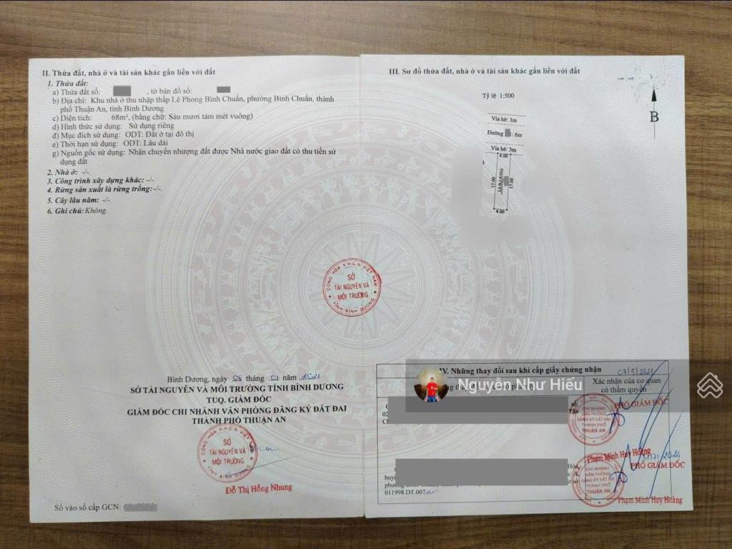 Bán nhà 1 trệt 2 lầu kdc lê phong bình chuẩn gần ngã tư bình chuẩn 300m p.bình chuẩn tp.thuận an
