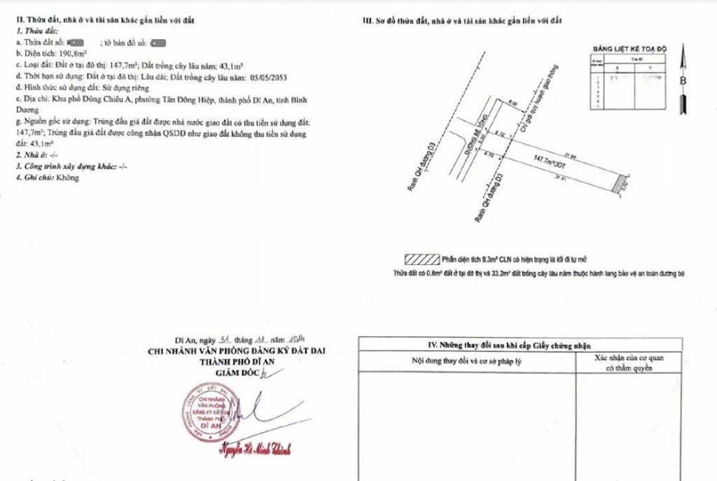 Giảm 100tr bán đất 2mt trước sau cách đường đoàn thị kia 100m p. tân đông hiệp tp. dĩ an