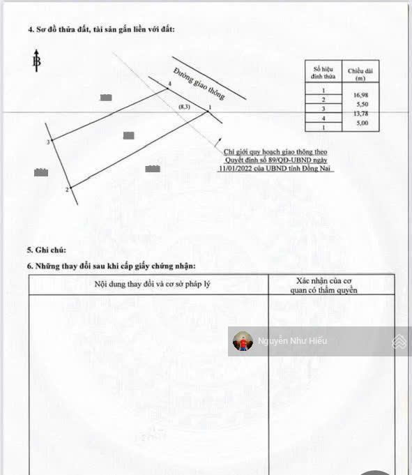 Bán đất mt đường bùi hữu nghĩa, p. tân hạnh, tp. biên hòa