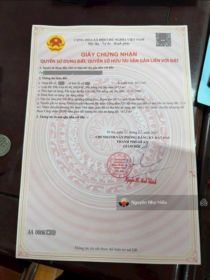 Bán đất lớn mt đường tô vĩnh diện ngay làng đại học quốc gia, p. đông hòa, tp. dĩ an
