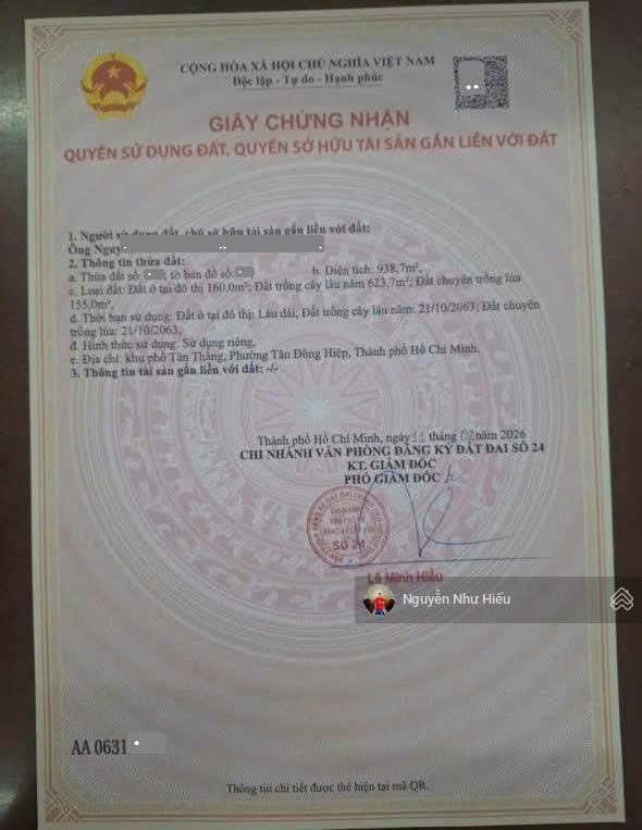Bán đất to giá rẻ gần ngã tư bình trị 600m, p. tân bình, tp. dĩ an