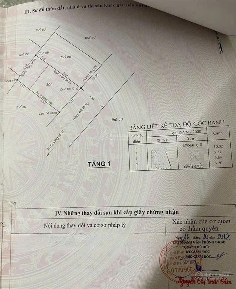 Bán đất gần đường số 11 chỉ 100m p. linh xuân tp. thủ đức