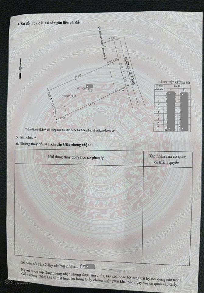 Bán đất ngang 5,9m gần go, đường hai bà trưng nối dài 100m, p. đông hòa, tp. dĩ an