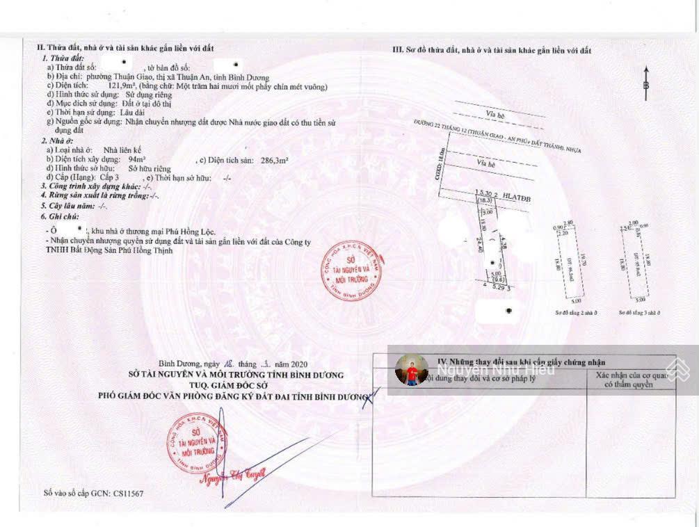 Bán nhà mt đường 22 tháng 12, kdc phú hồng lộc, p. thuận giao, tp. thuận an