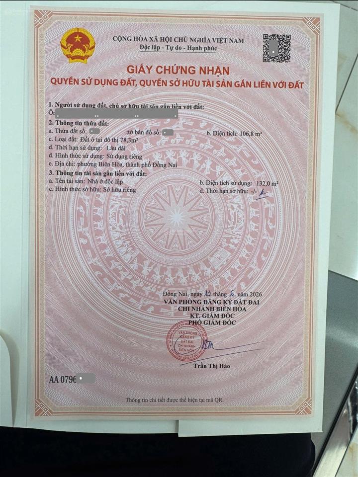 Giảm 400tr bán nhà mt đường nguyễn thị tồn kinh doanh gần tp. dĩ an, p. bửu hòa, tp. biên hòa