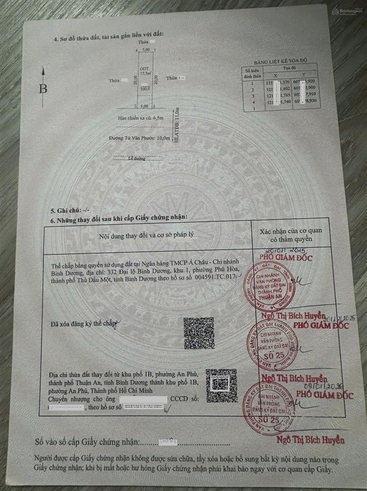 Bán đất mt đường từ văn phước  an phú 35, p. an phú, tp. thuận an (nay thuộc tp. hcm)