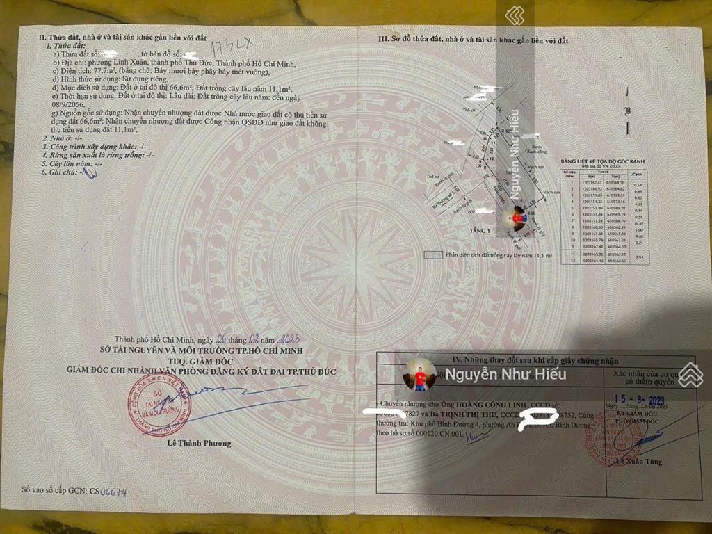 Bán đất 2mt cách cầu vượt linh xuân 500m, p. linh xuân, tp. thủ đức, hcm
