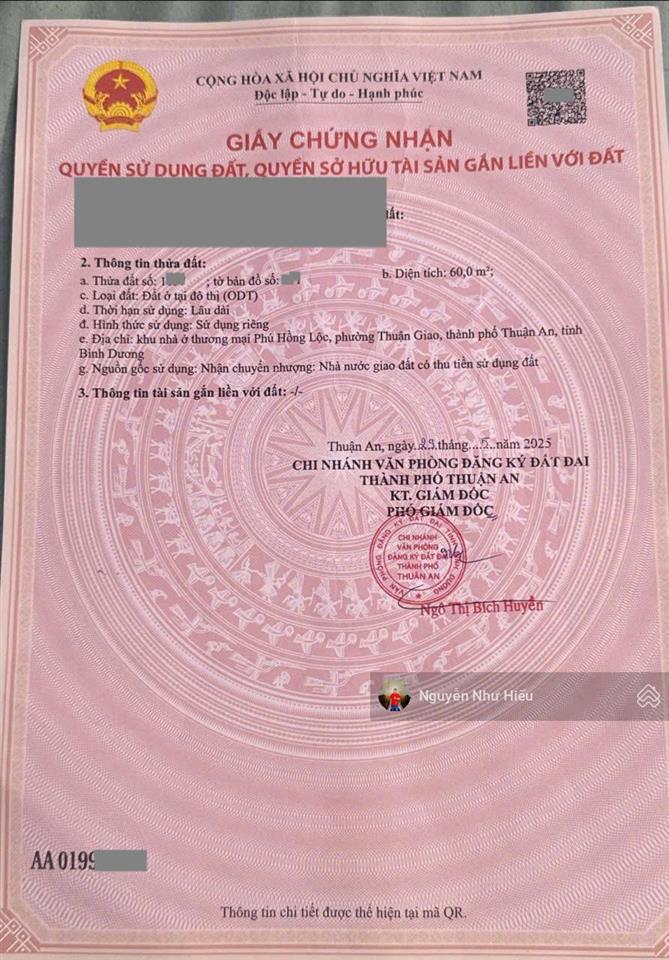 Bán nhà 1 trệt 2 lầu, kdc lộc phát residence, p. thuận giao, tp. thuận an