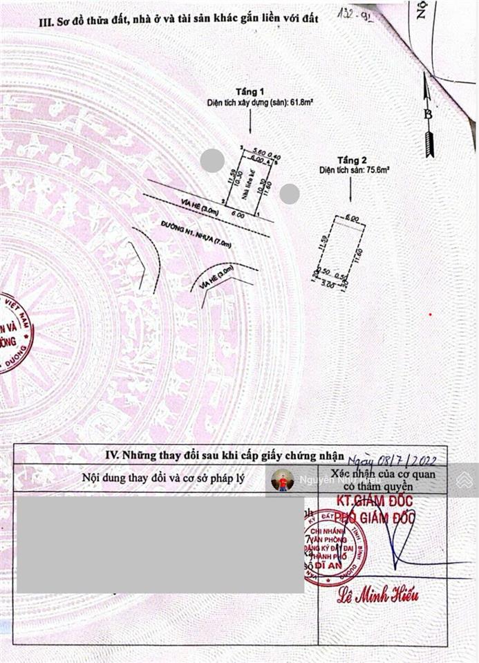 Bán nhà 1 trệt 1 lầu đường trục chính kdc champaca garden, p. đông hòa, tp. dĩ an