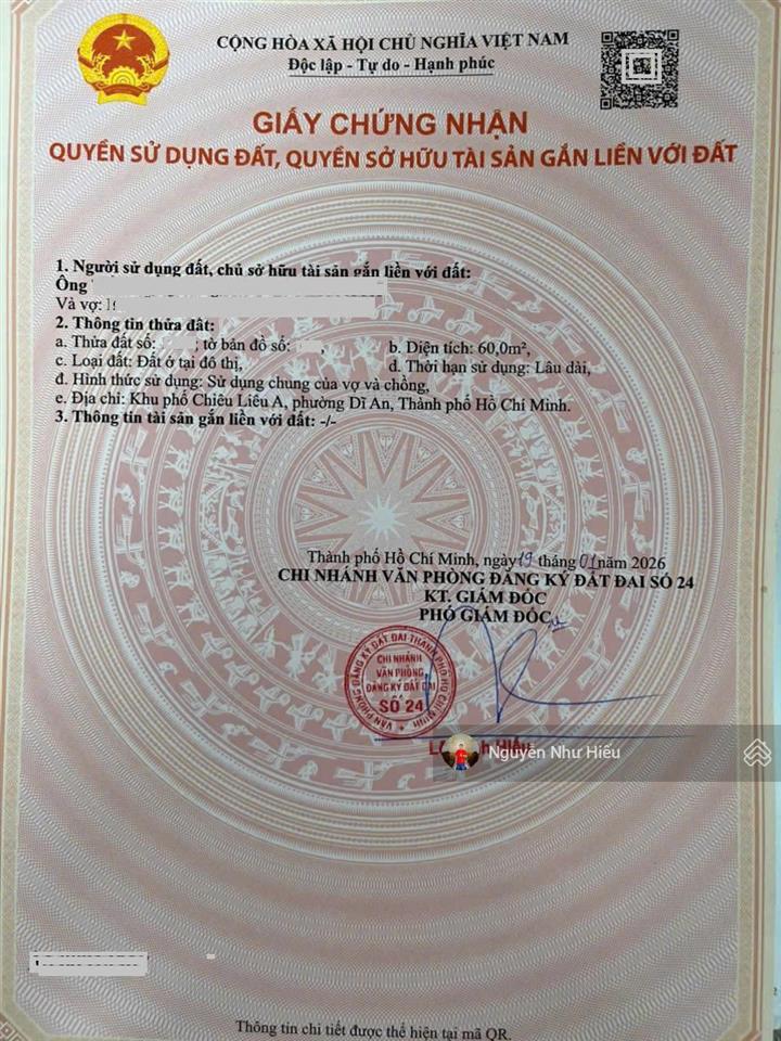 Bán nhà rẻ 2 mặt thoáng, kdc icon central, p. tân đông hiệp, tp. dĩ an