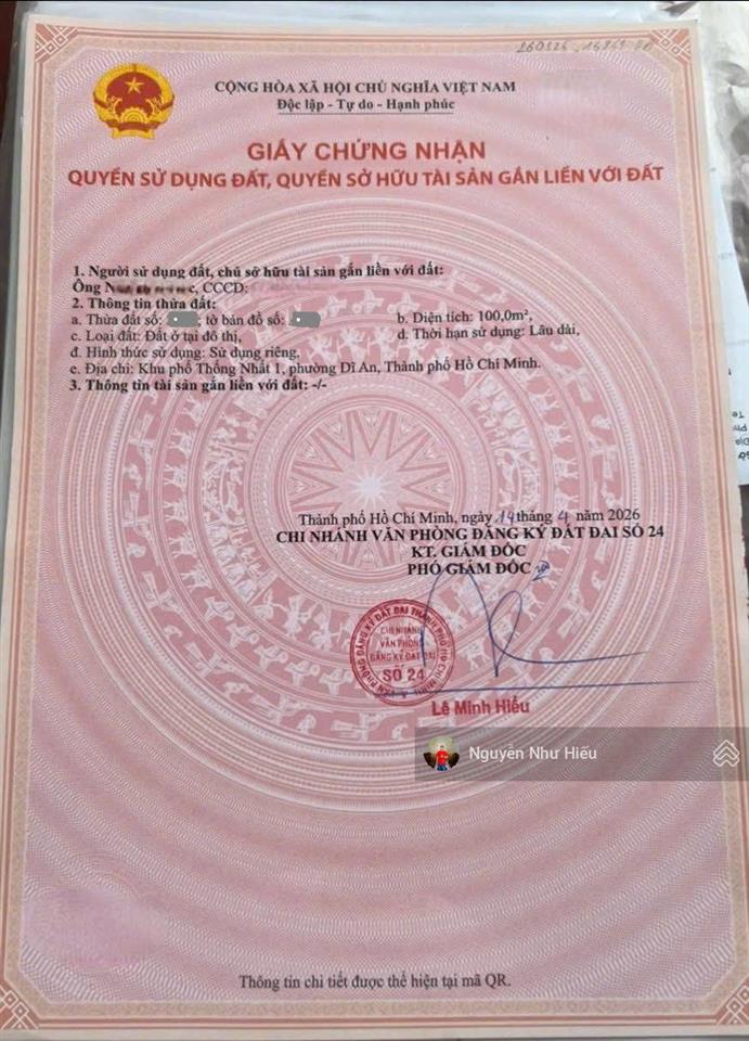 Bán đất tặng kho mt đường số 19 kdc sóng thần p. dĩ an tp. dĩ an