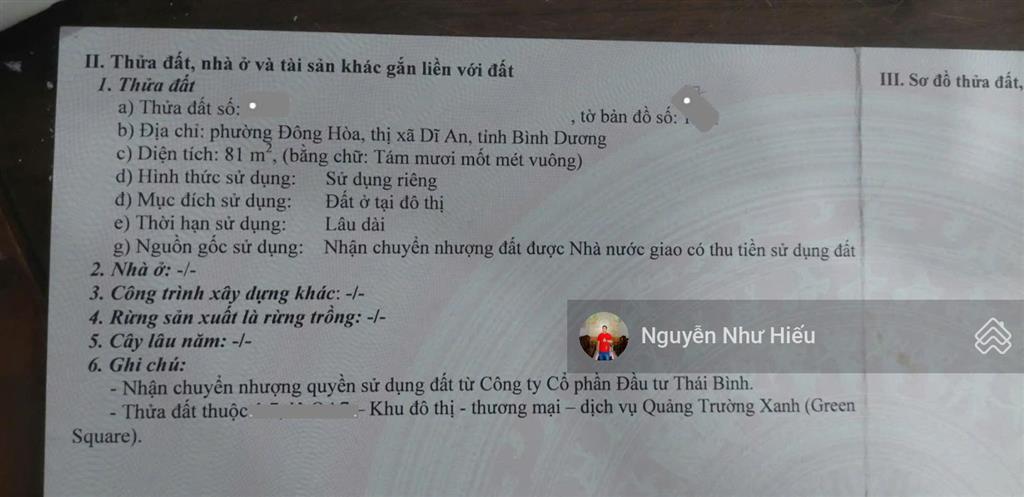Bán nhà mt đường gs12 khu go, p. đông hòa, tp. dĩ an cũ