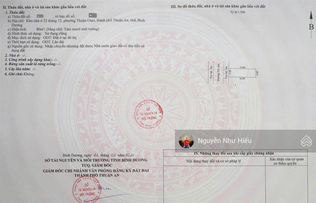 Bán đất kdc gần chợ đêm hòa lân, phường thuận giao, thành phố thuận an