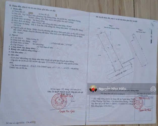 Bán nhà 1 trệt 1 lầu hoàn công, góc 2mt cách đường đt743c p. tân đông hiệp tp. dĩ an