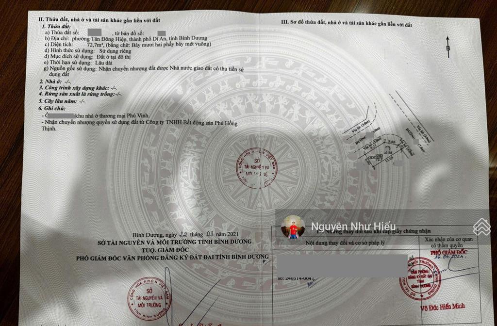 Bán lô góc 2mt kdc icon central cạnh chợ thông dụng, p. tân đông hiệp, tp. dĩ an