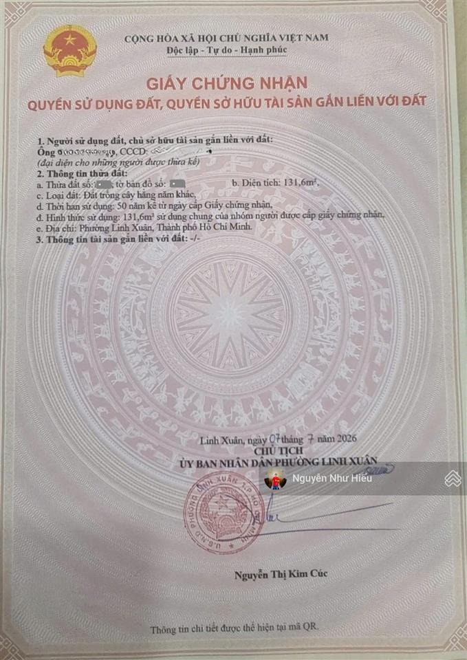 Bán đất góc 3 mặt thoáng quá đẹp mt đường số 7, phường linh xuân, tp. thủ đức